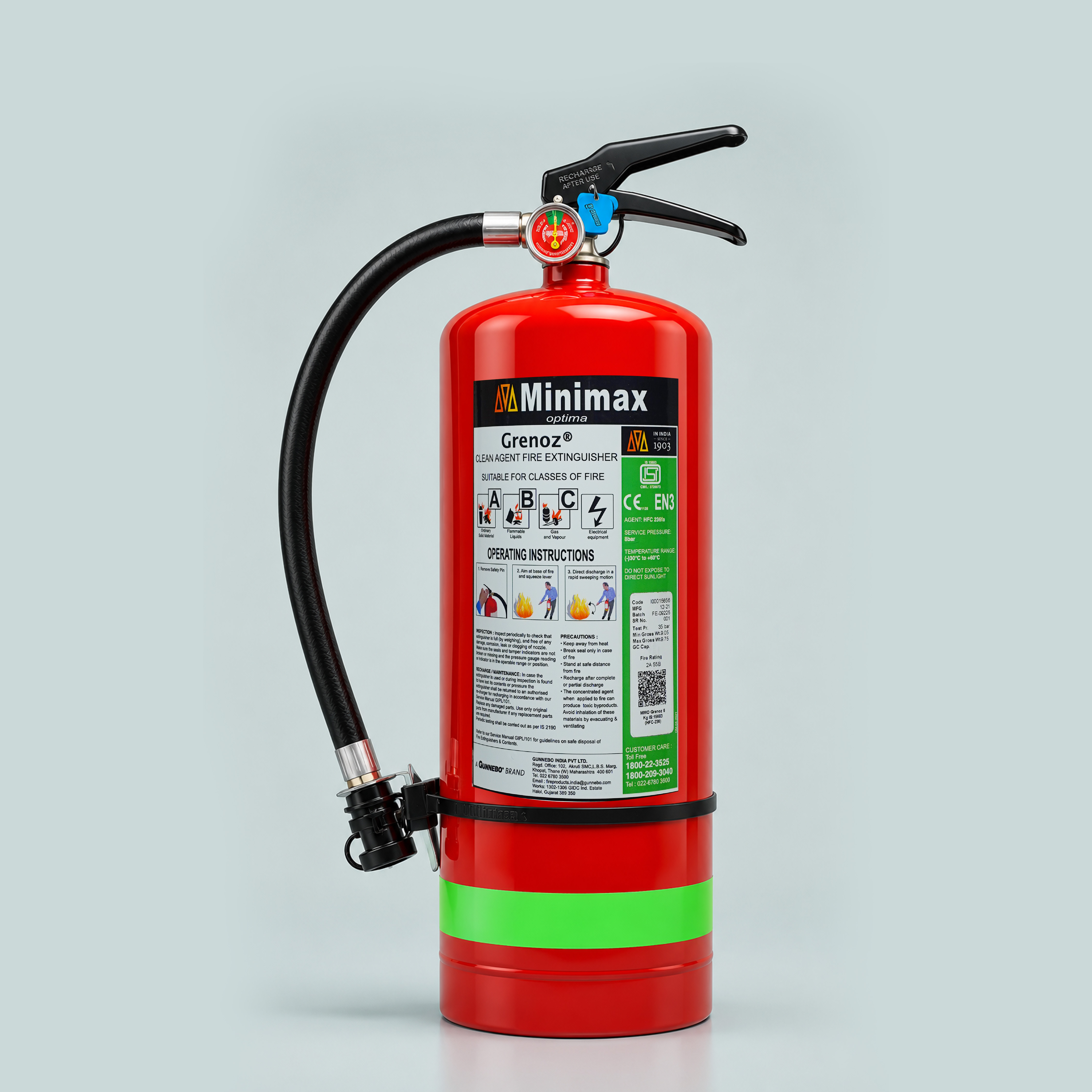 Clean Agent Stored Pressure Fire Extinguisher